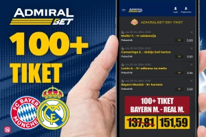 AdmiralBet 100+ tiket - Raspoloženi Bajern i Lunjin donose kvotu 151!
